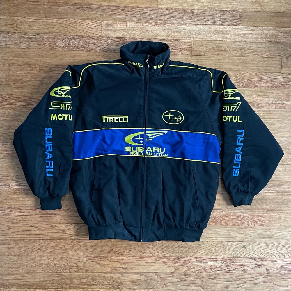 Formula 1 Subaru Racing Jacket Men’s F1 Embroidered Retro Y2k Unisex
